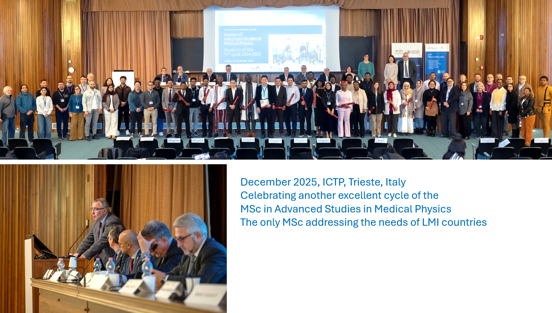 MSc at ICTP graduatuion 2025